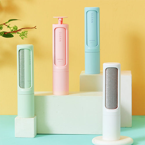 2-in-1 self-cleaning reusable pet hair remover brush