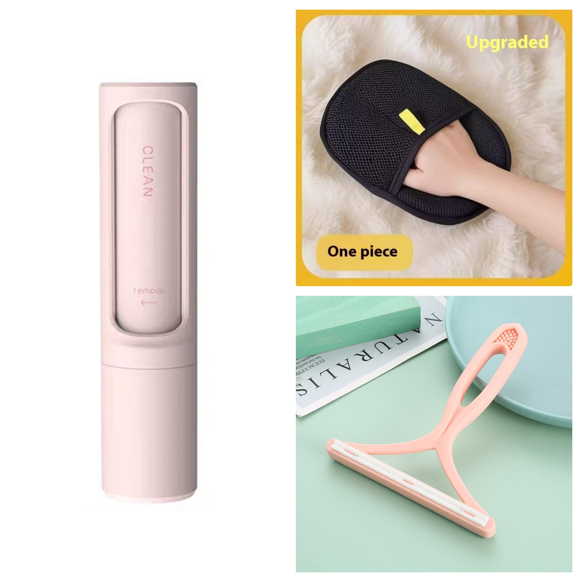 2-in-1 Self-Cleaning Reusable Pet Hair Remover Brush