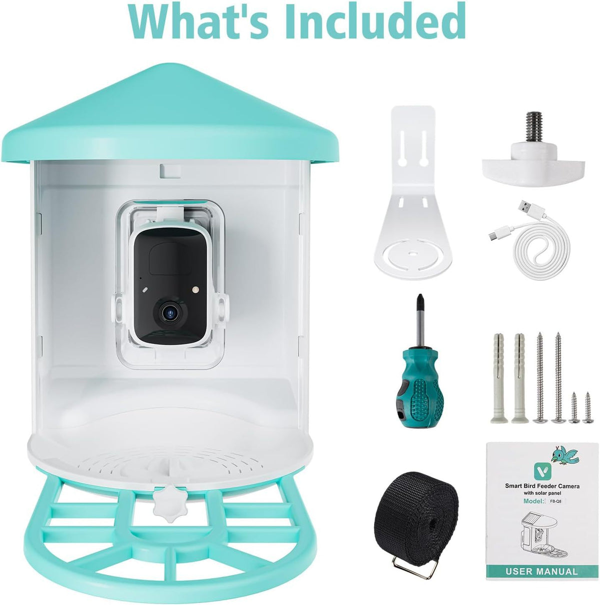 Smart bird feeder camera live view on phone app