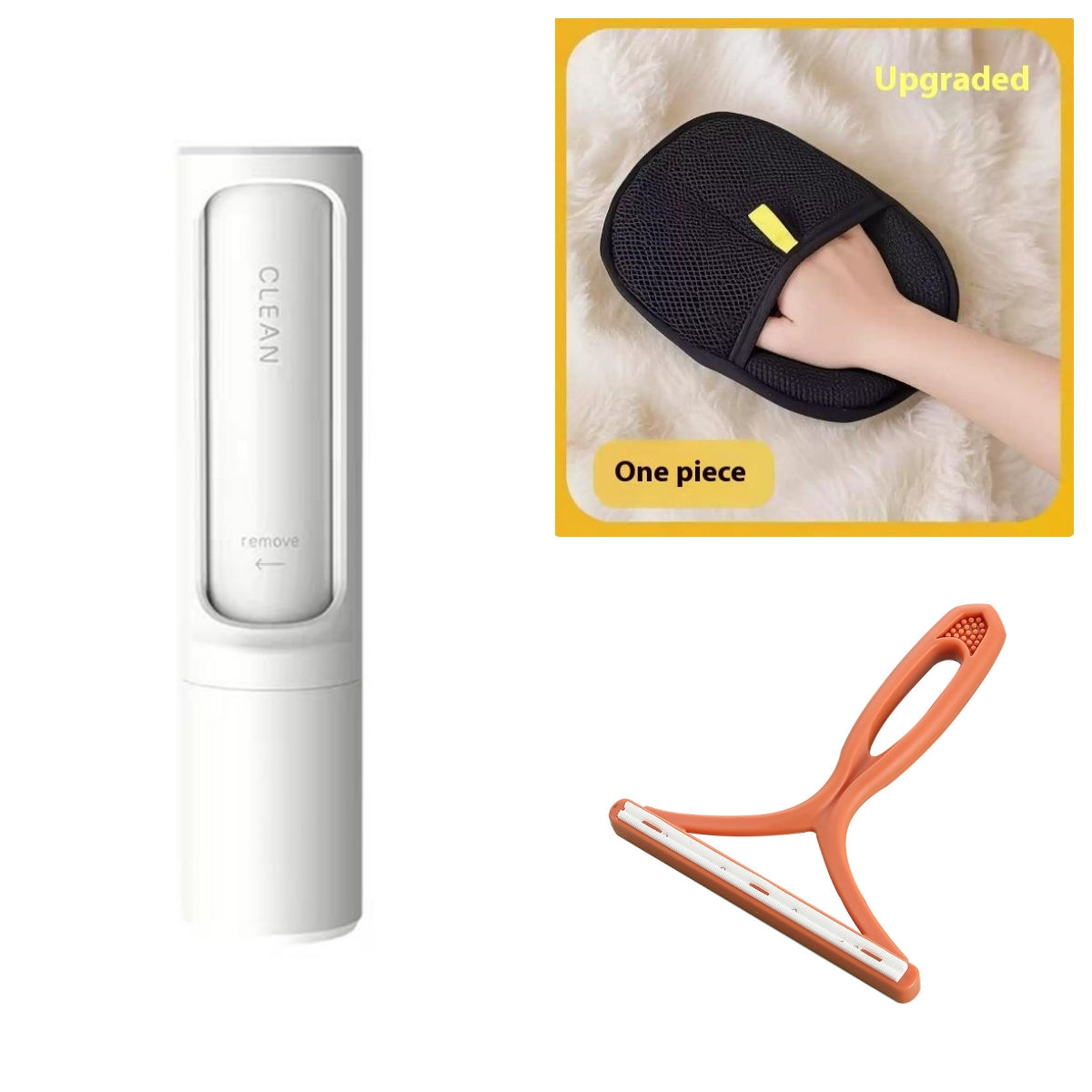 2-in-1 Self-Cleaning Reusable Pet Hair Remover Brush