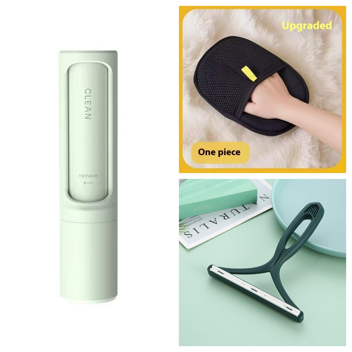 2-in-1 Self-Cleaning Reusable Pet Hair Remover Brush